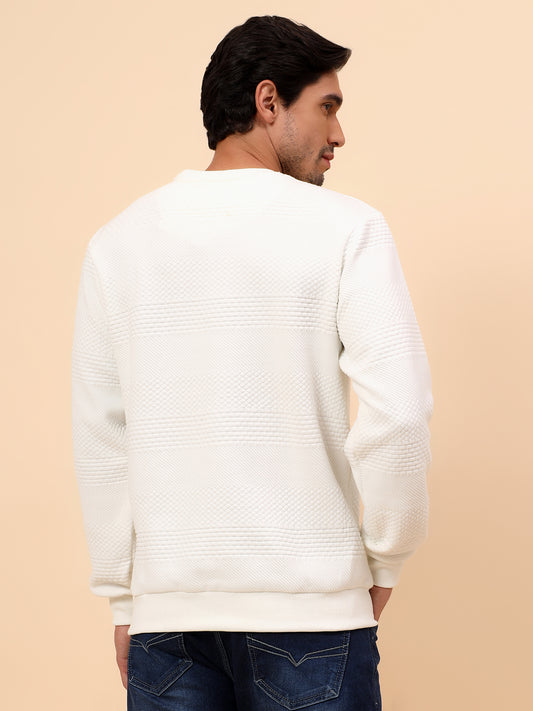 Sweatshirt for Men | Winter Wear Poly Cotton Fabric Pull-On Closure Round Neck Regular Fit Solid Pattern