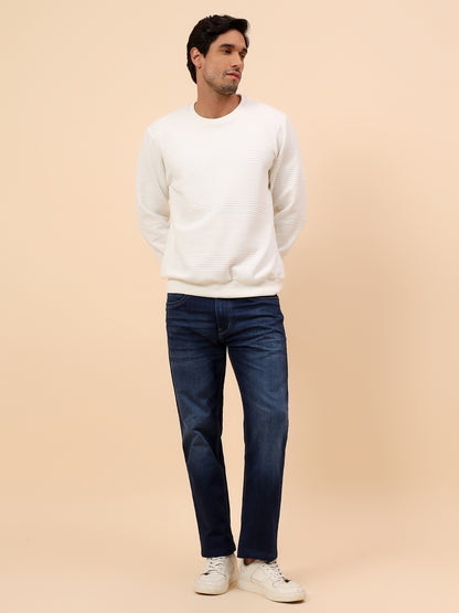 Sweatshirt for Men | Winter Wear Poly Cotton Fabric Pull-On Closure Round Neck Regular Fit Solid Pattern