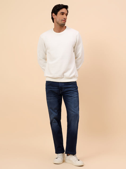 Sweatshirt for Men | Winter Wear Poly Cotton Fabric Pull-On Closure Round Neck Regular Fit Solid Pattern