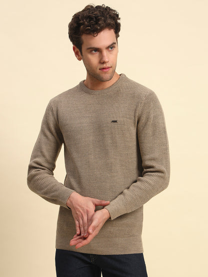 Sweater for Men | Winter Wear Acrylic Fabric Pull-On Closure Round Neck Regular Fit Solid Pattern