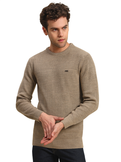 Sweater for Men | Winter Wear Acrylic Fabric Pull-On Closure Round Neck Regular Fit Solid Pattern
