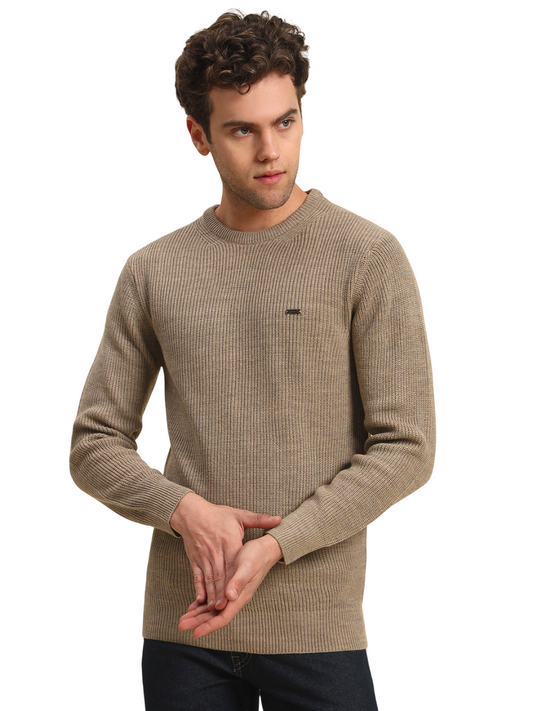 Sweater for Men | Winter Wear Acrylic Fabric Pull-On Closure Round Neck Regular Fit Solid Pattern