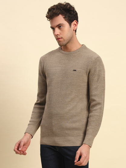 Sweater for Men | Winter Wear Acrylic Fabric Pull-On Closure Round Neck Regular Fit Solid Pattern