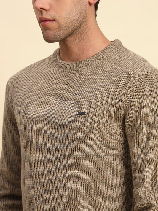 Sweater for Men | Winter Wear Acrylic Fabric Pull-On Closure Round Neck Regular Fit Solid Pattern