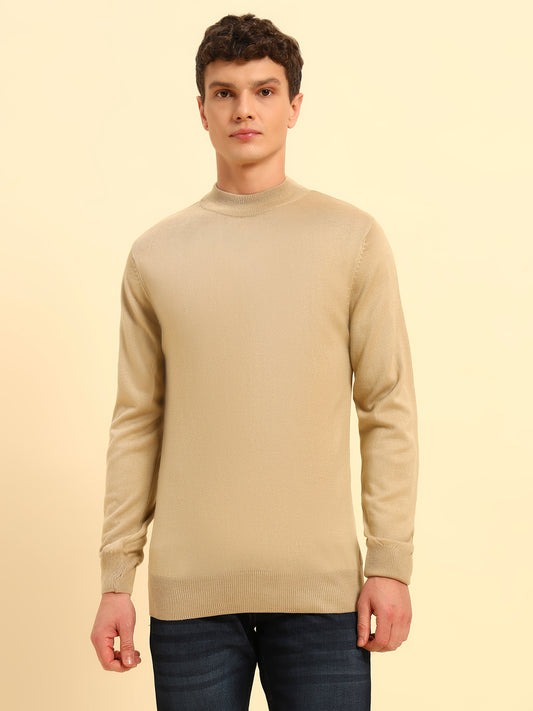 Sweater for Men | Winter Wear Acrylic Fabric Pull-On Closure Round Neck Regular Fit Solid Pattern