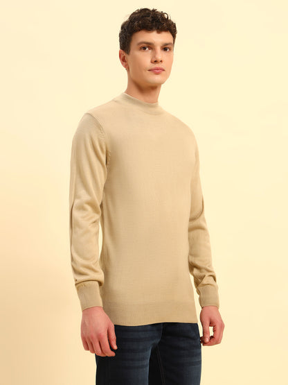 Sweater for Men | Winter Wear Acrylic Fabric Pull-On Closure Round Neck Regular Fit Solid Pattern