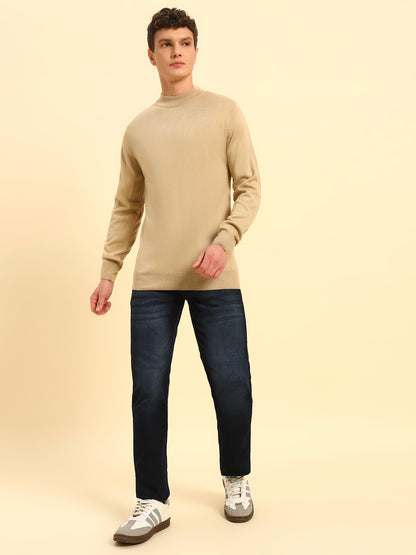 Sweater for Men | Winter Wear Acrylic Fabric Pull-On Closure Round Neck Regular Fit Solid Pattern
