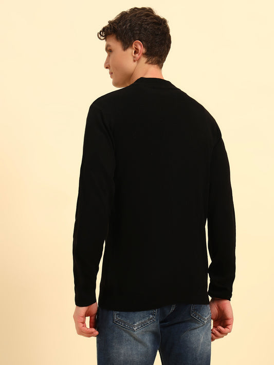 Sweater for Men | Winter Wear Acrylic Fabric Pull-On Closure Round Neck Regular Fit Solid Pattern
