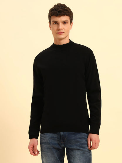 Sweater for Men | Winter Wear Acrylic Fabric Pull-On Closure Round Neck Regular Fit Solid Pattern