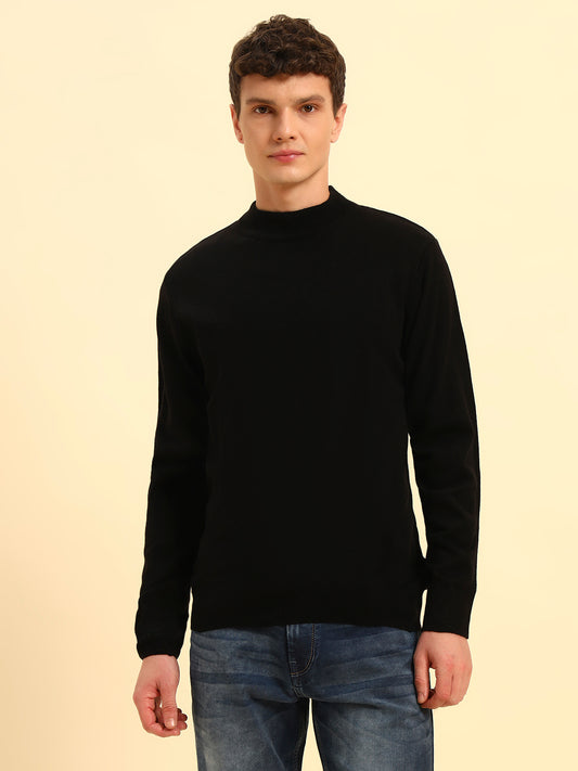 Sweater for Men | Winter Wear Acrylic Fabric Pull-On Closure Round Neck Regular Fit Solid Pattern