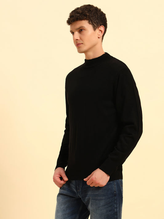 Sweater for Men | Winter Wear Acrylic Fabric Pull-On Closure Round Neck Regular Fit Solid Pattern