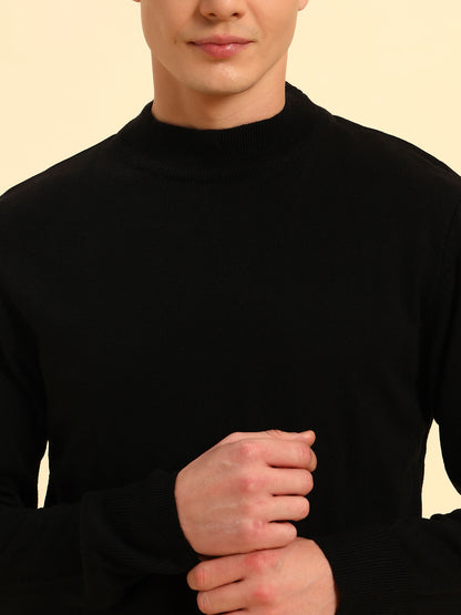 Sweater for Men | Winter Wear Acrylic Fabric Pull-On Closure Round Neck Regular Fit Solid Pattern