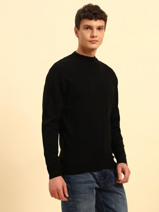 Sweater for Men | Winter Wear Acrylic Fabric Pull-On Closure Round Neck Regular Fit Solid Pattern