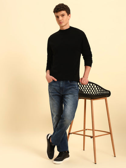 Sweater for Men | Winter Wear Acrylic Fabric Pull-On Closure Round Neck Regular Fit Solid Pattern