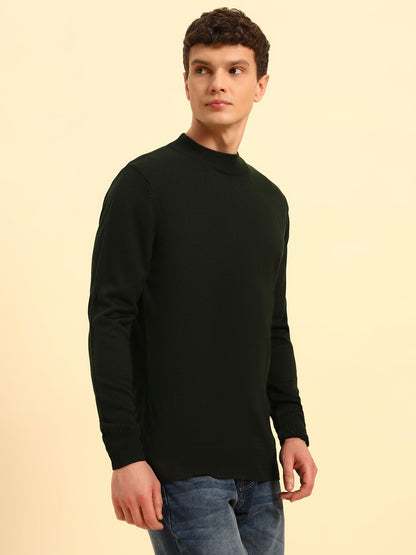 Sweater for Men | Winter Wear Acrylic Fabric Pull-On Closure Round Neck Regular Fit Solid Pattern
