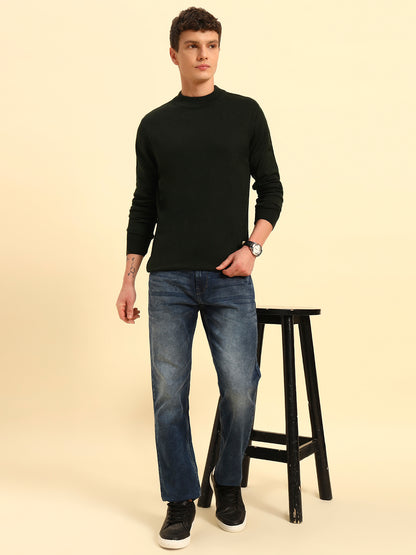 Sweater for Men | Winter Wear Acrylic Fabric Pull-On Closure Round Neck Regular Fit Solid Pattern