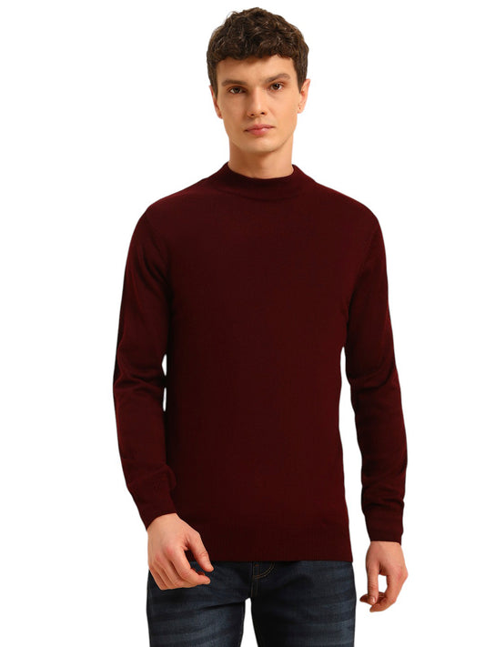 Sweater for Men | Winter Wear Acrylic Fabric Pull-On Closure Round Neck Regular Fit Solid Pattern