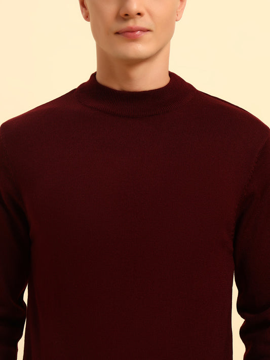 Sweater for Men | Winter Wear Acrylic Fabric Pull-On Closure Round Neck Regular Fit Solid Pattern