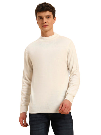 Sweater for Men | Winter Wear Acrylic Fabric Pull-On Closure Round Neck Regular Fit Solid Pattern