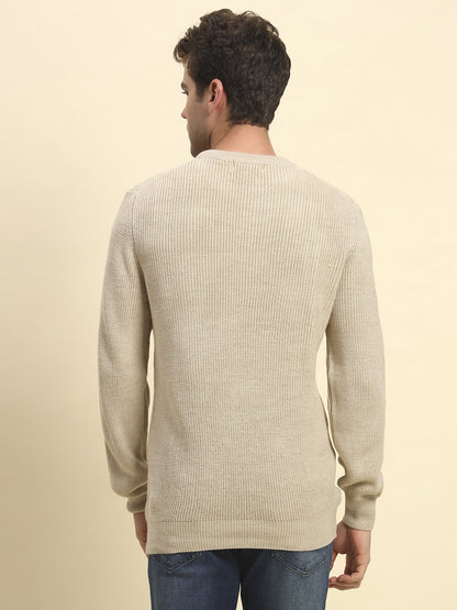 Sweater for Men | Winter Wear Acrylic Fabric Pull-On Closure Round Neck Regular Fit Solid Pattern