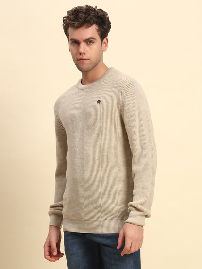 Sweater for Men | Winter Wear Acrylic Fabric Pull-On Closure Round Neck Regular Fit Solid Pattern