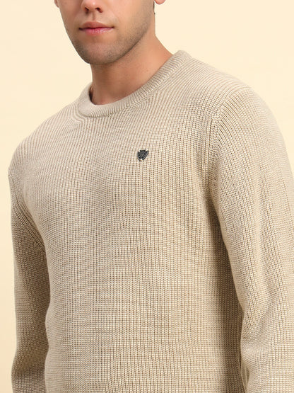 Sweater for Men | Winter Wear Acrylic Fabric Pull-On Closure Round Neck Regular Fit Solid Pattern