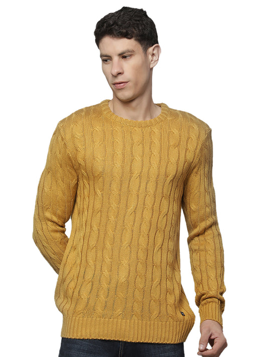 Sweater for Men | Winter Wear Acrylic Fabric Pull-on Closure Round Neck