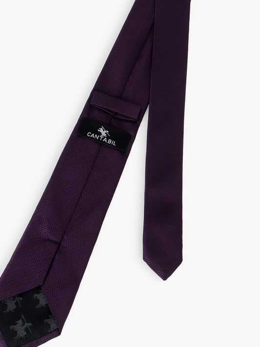 Men's Self Design Purple Regular Broad