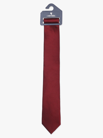 Men's Printed Maroon Tie