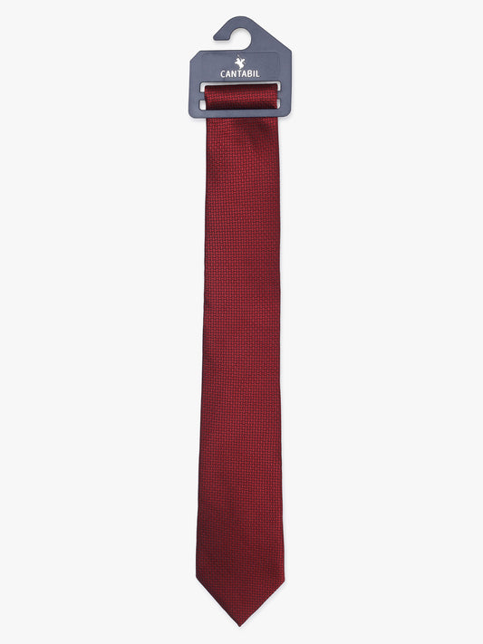 Men's Printed Maroon Tie