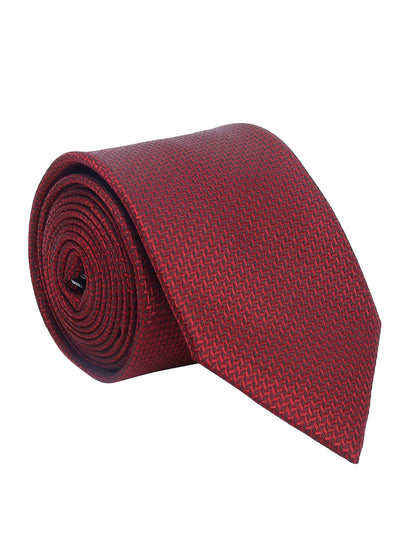 Men's Printed Maroon Tie