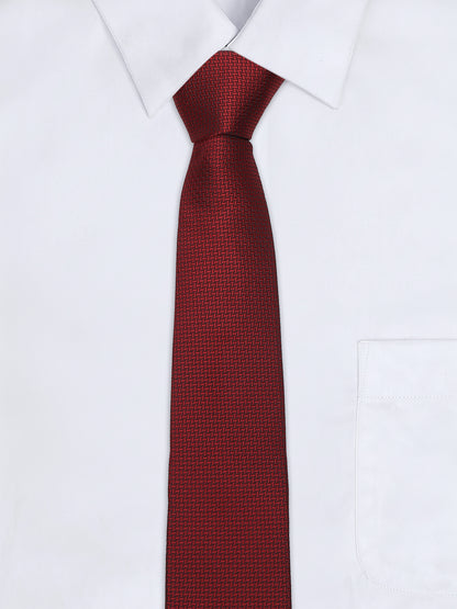 Men's Printed Maroon Tie