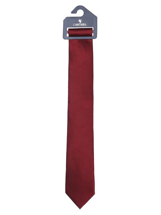 Men's Printed Maroon Tie