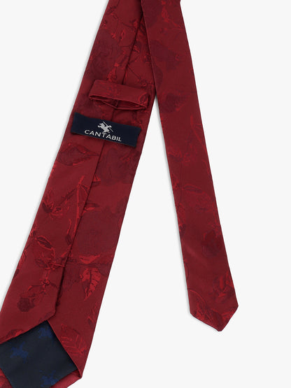 Men's Printed Maroon Regular Broad