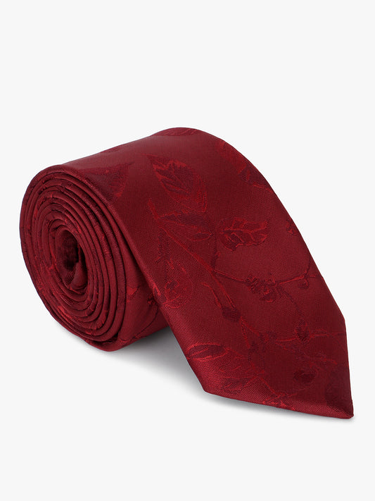 Men's Printed Maroon Regular Broad