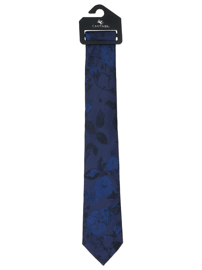 Men's Printed Navy Blue Regular Broad