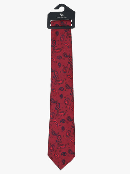 Men's Printed Maroon Regular Broad