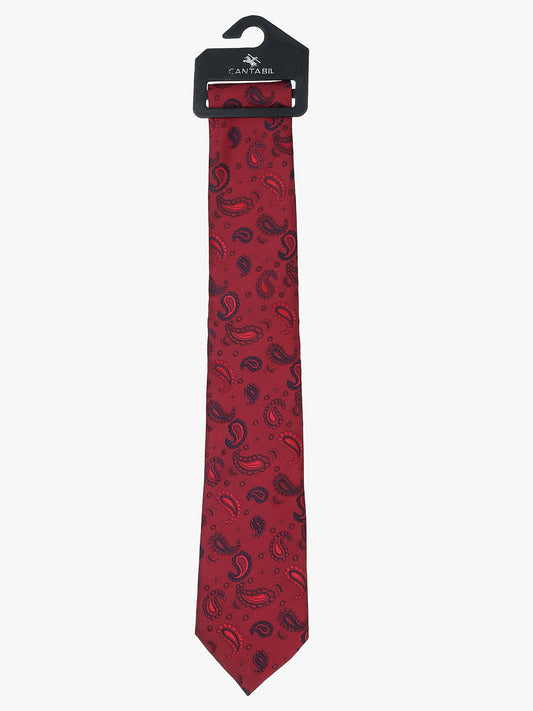 Men's Printed Maroon Regular Broad