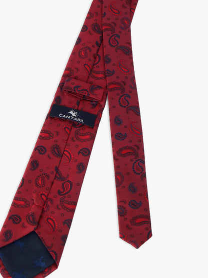 Men's Printed Maroon Regular Broad