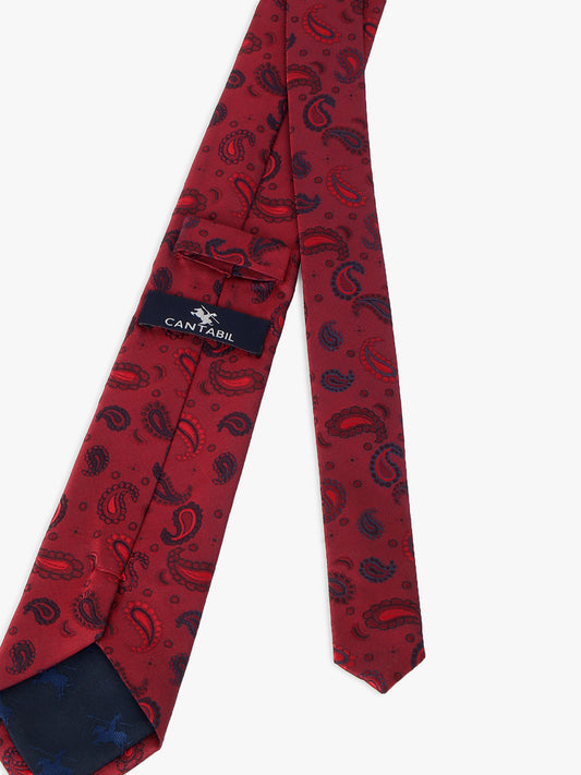 Men's Printed Maroon Regular Broad