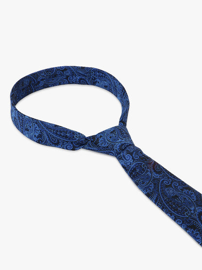 Men's Printed Navy Blue Regular Broad