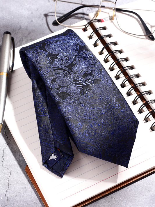 Men's Printed Black Regular Broad