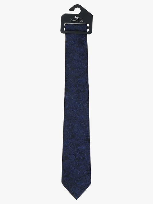 Men's Printed Black Regular Broad