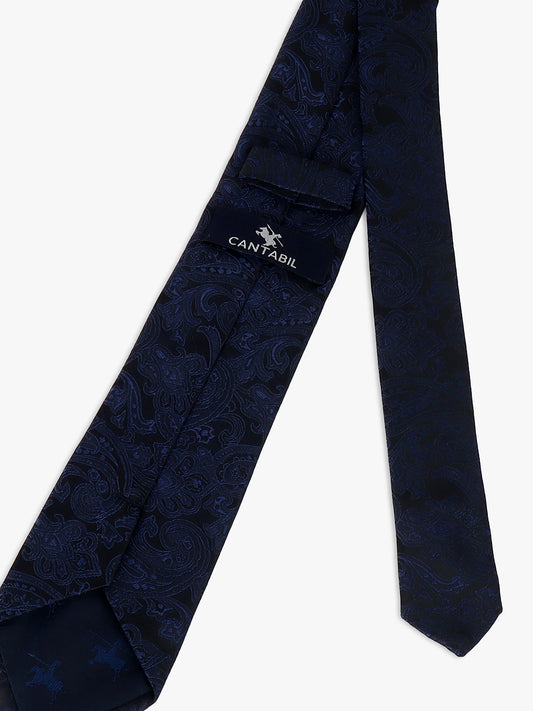 Men's Printed Black Regular Broad