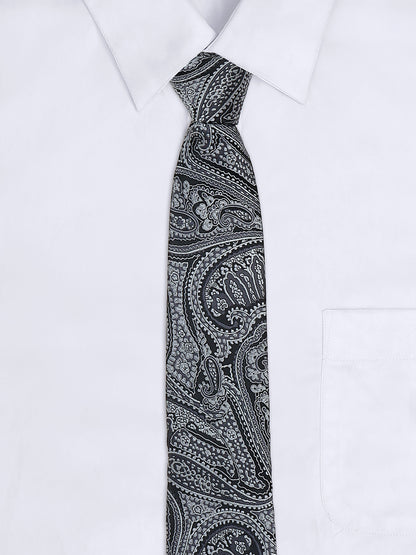 Men's Printed Grey Regular Broad