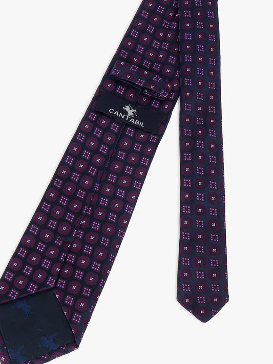 Men's Printed Purple Regular Broad