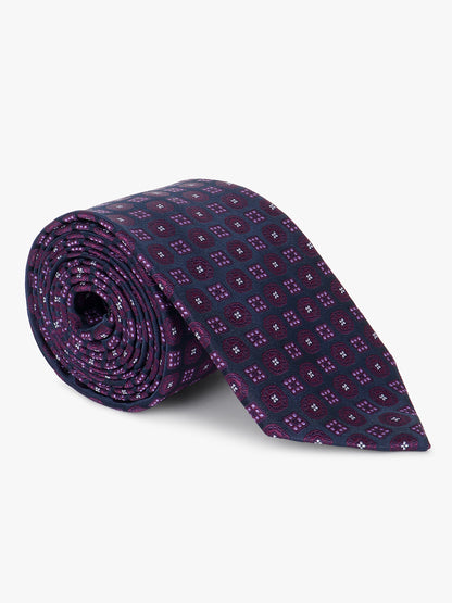 Men's Printed Purple Regular Broad