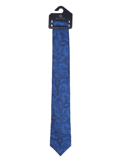 Men's Paisley Design Royalblue Tie