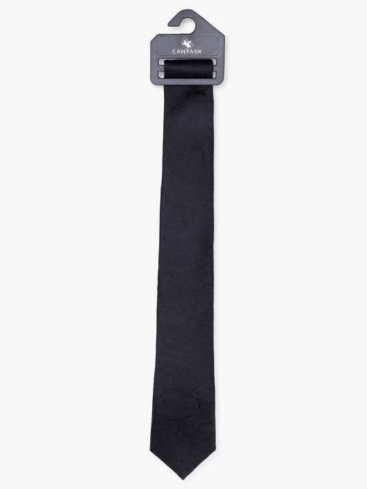 Men's Paisley Design Black Tie