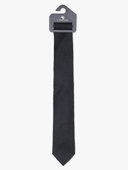 Men's Paisley Design Black Tie
